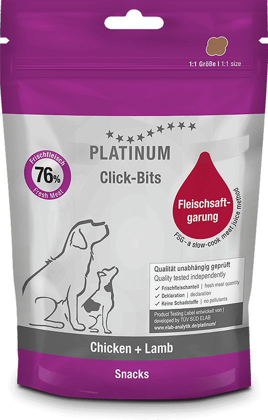 Platinum Click-Bits Chicken+Lamb recompense câini