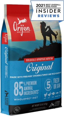 Orijen Original szuperprémium kutyatáp szárnyahúsokból, tengeri halakból és tojásból
