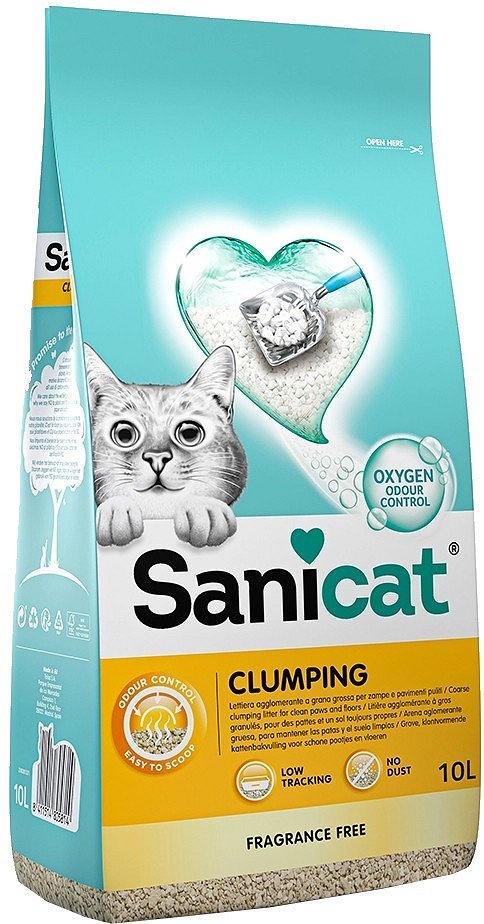 Sanicat Clumping illatmentes bentonit csomósodó, macskaalom