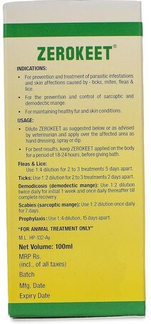 Zerokeet élősködők elleni oldat kutyáknak