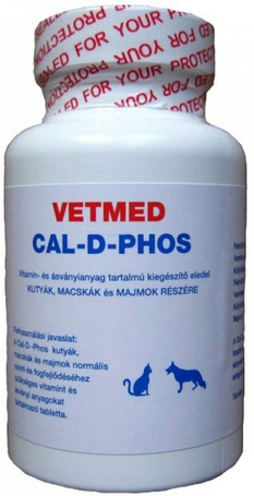 Vetmed Cal-D-Phos csonterősítő tabletta