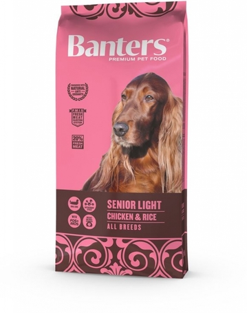 Visán Banters Dog Senior & Light energiacsökkentett táp idős kutyáknak