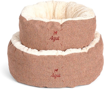 Agui Snuggle Bed culcuș pentru câini / pisici foarte moale - Terracota - zoom
