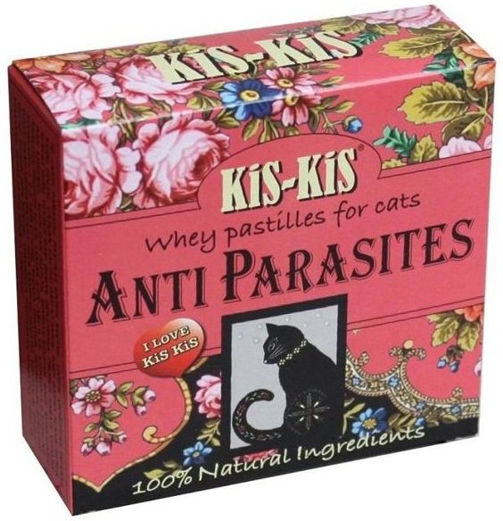 KiS-KiS Anti Parasites pastile cu zer pentru pisici - Pentru a ține la distanță paraziții
