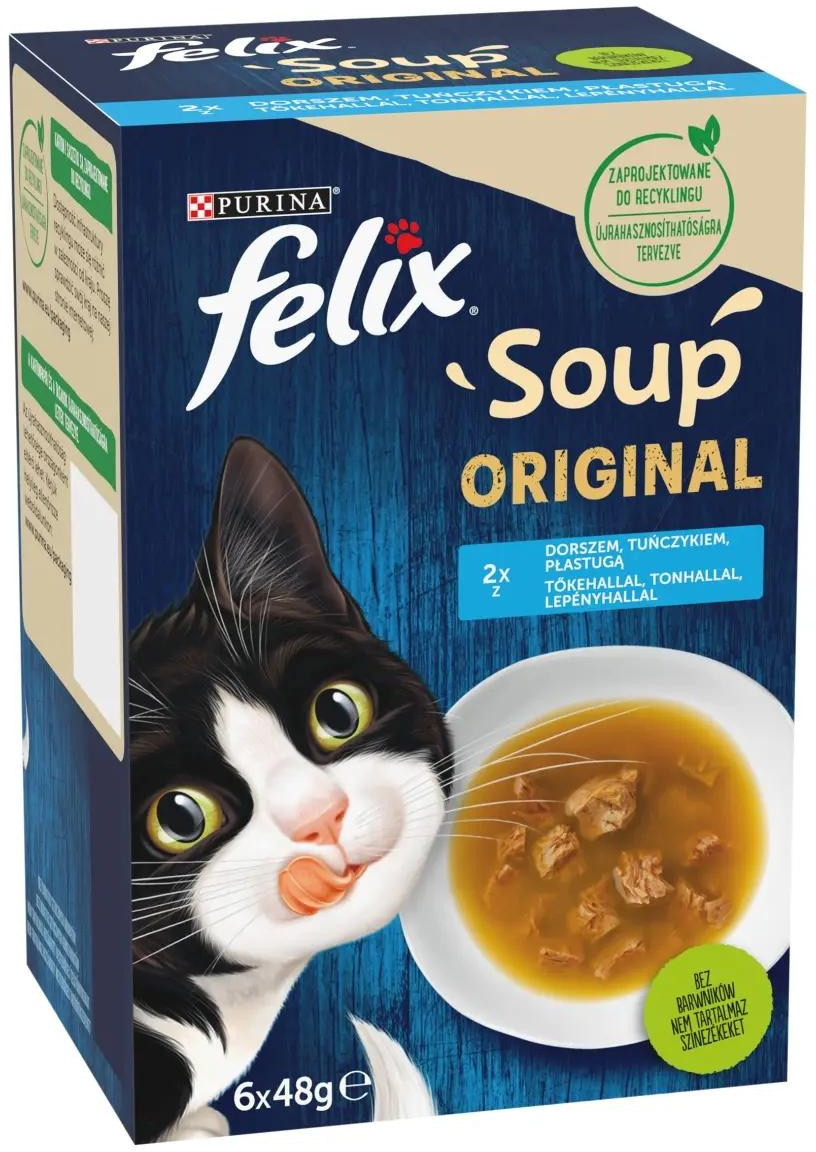 Felix Soup selecție de pești în supă pt pisici