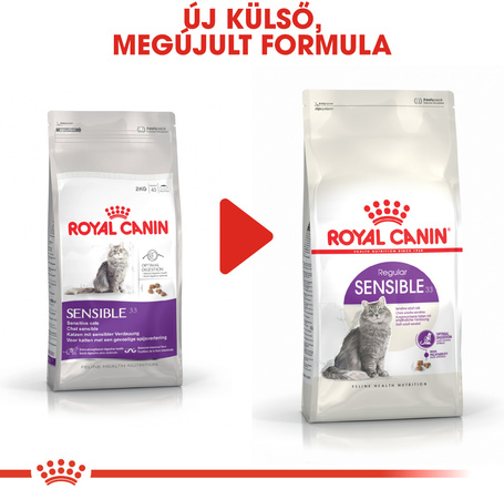 Royal Canin Sensible - Érzékeny emésztésű felnőtt macska száraz táp