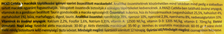 Panzi Cat-Mix halas, csirkés és zöldséges száraztáp cicáknak