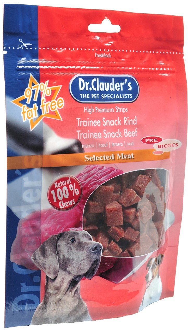 Dr.Clauder's Dog Premium Trainee Snack Beef - Cubulețe