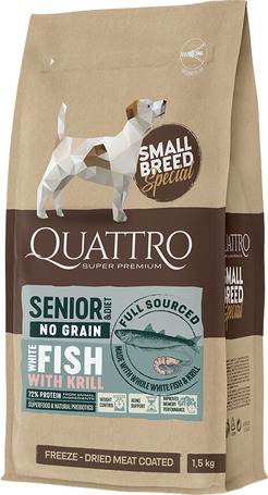 Quattro Small Senior No Grain Salmon