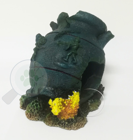 Törött amfora dekor kerámiából akváriumba