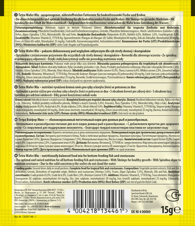 Tetra Wafer Mix főeleség fenéklakó halaknak és garnéláknak