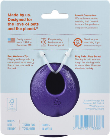 West Paw Rumbl - Jutalomfalattal tölthető labda