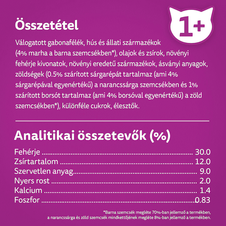 Whiskas - Hrană uscată pentru pisici adulte, cu vită - zoom