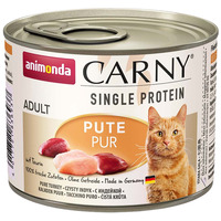 Animonda Carny Single Protein - Conservă cu carne pură de curcan pentru pisici