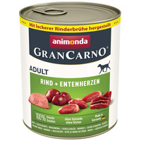 Animonda GranCarno Adult conservă cu vită și inimă de rață