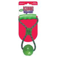 Kong Squeezz Ball kutyajáték kötéllel #3