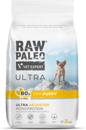 Raw Paleo Ultra Puppy Mini Monoprotein Turkey
