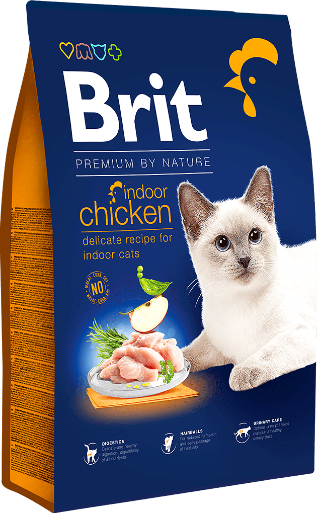 Brit Premium Cat Indoor | Száraztáp lakásban tartott macskáknak