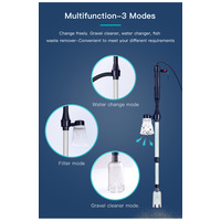 Elemmel működő motoros aljzattisztító akváriumhoz #4