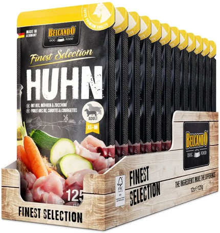 Belcando alutasak csirkehússal, rizzsel, sárgarépával és cukkinivel