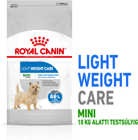Royal Canin Mini Light Weight Care - Száraz táp hízásra hajlamos, kistestű felnőtt kutyák részére