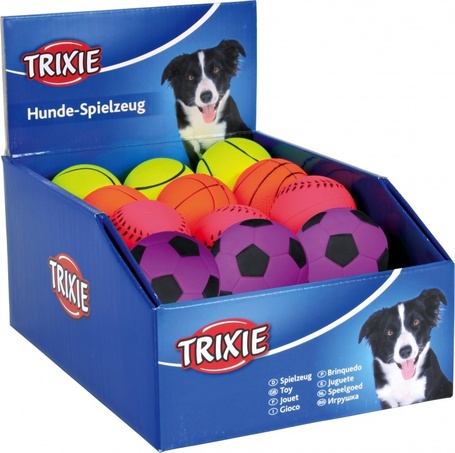Trixie Neon úsztatható gumilabdák