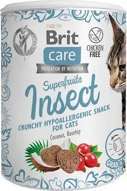 Brit Care Cat Snack Superfruits Insect pentru pisici