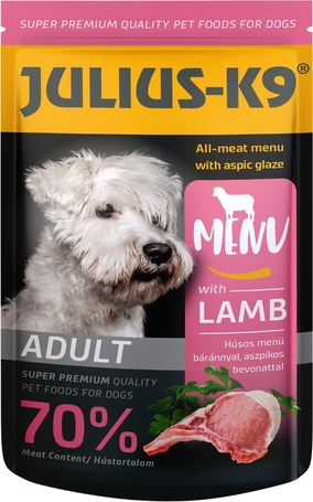 Julius-K9 Dog Adult Lamb alutasakos nedveseledel aszpikban