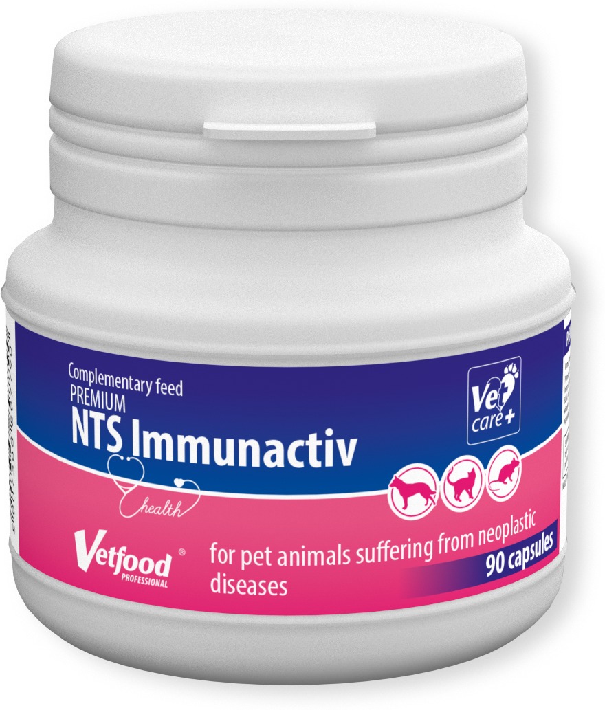 VetFood Premium NTS Immunactiv - Preparat pentru câini, pisici și rozătoare în caz de cancer