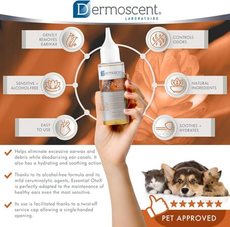 Dermoscent Essential Oto fültisztító