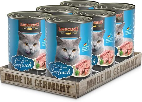 Leonardo tengeri halban gazdag konzerves macskaeledel