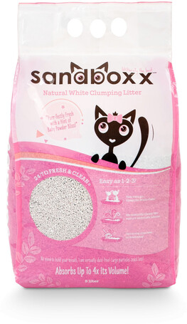 Sandboxx púder illatú ultra prémium csomósodó macskaalom Sandboxx púder illatú ultra prémium csomósodó macskaalom