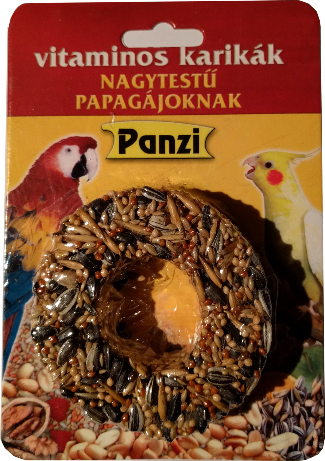 Inel cu vitamine Panzi pentru papagali mari