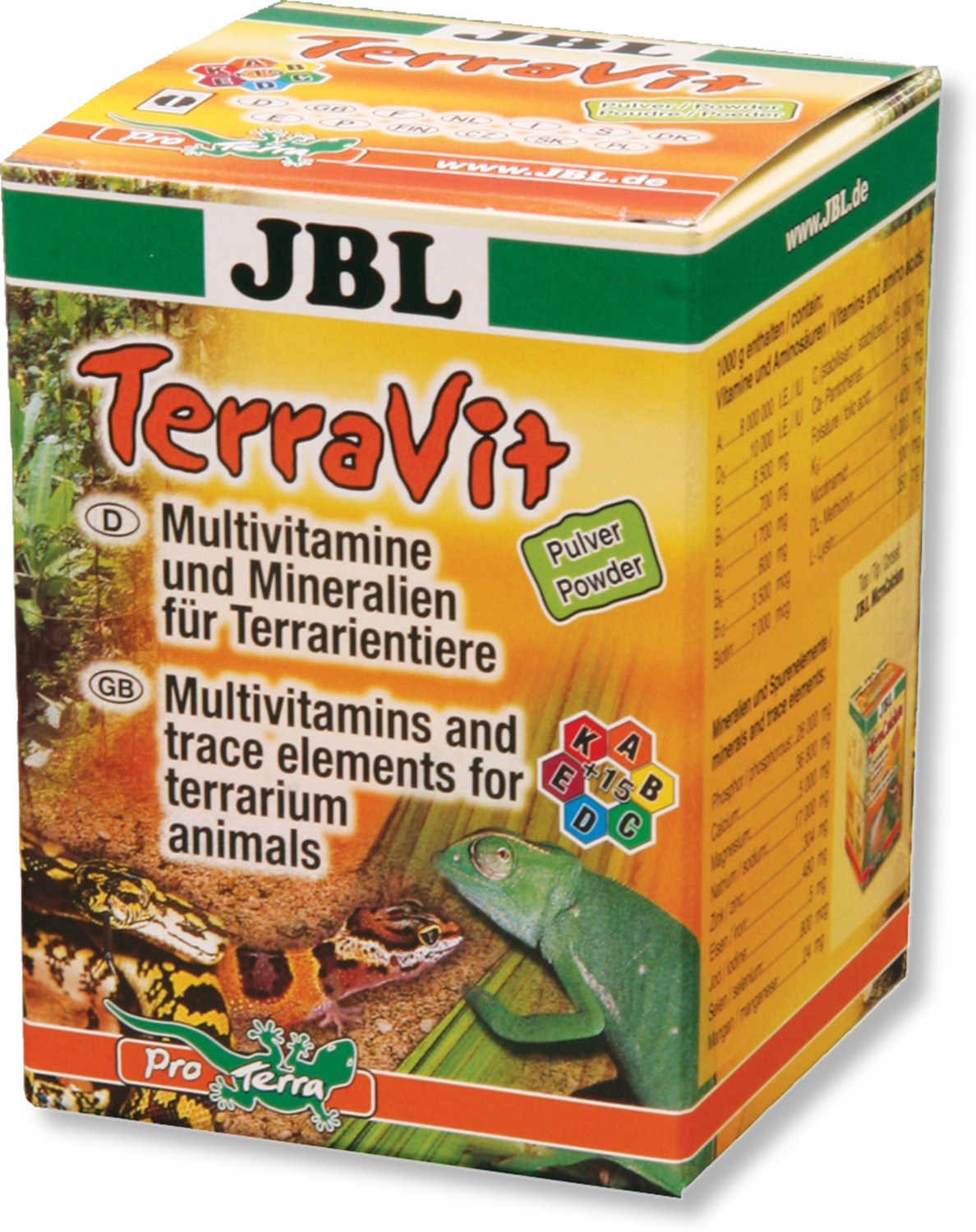 JBL TerraVit multivitamine pentru amfibieni și reptile - zoom