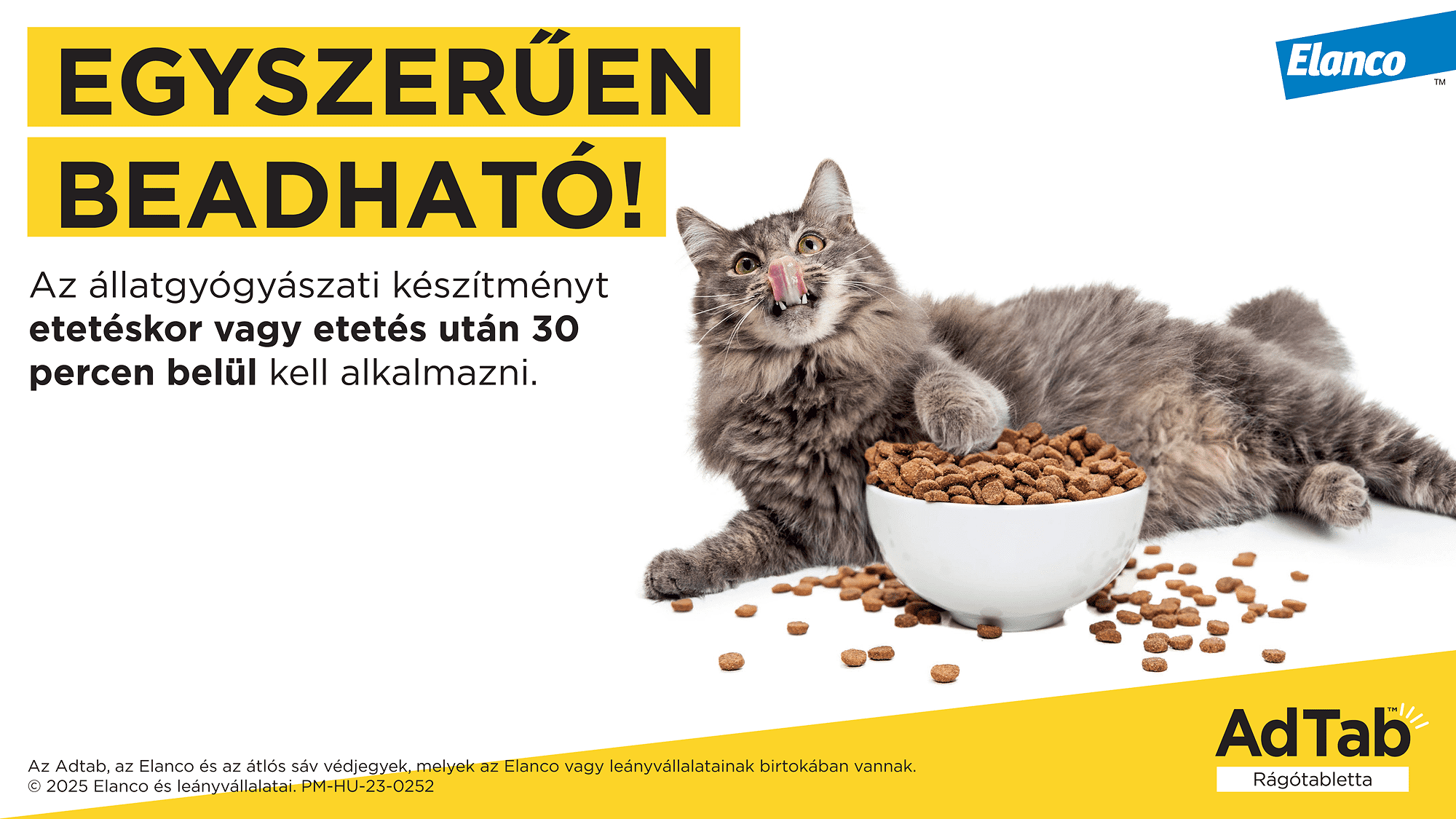 AdTab kullancs és bolha elleni rágótabletta macskáknak