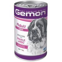Gemon Dog Maxi Adult Chunks with Pork & Rice konzerv