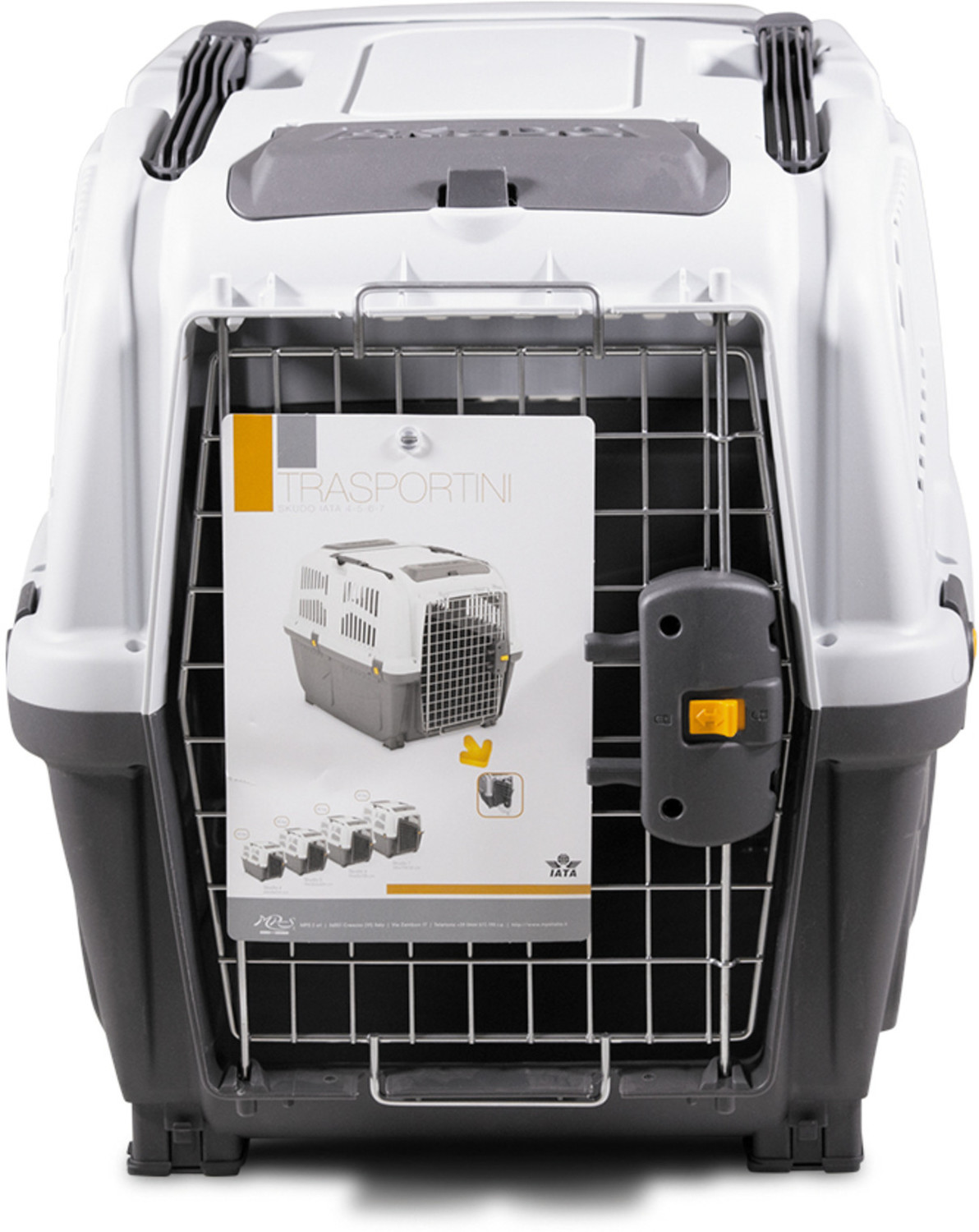 Skudo - Cutie de transport cu ușă metalică pentru câini pentru călătorii cu mașina, avionul - zoom