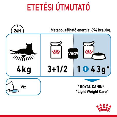 Royal Canin Light Weight Care - Szószos nedves táp felnőtt macskák részére az ideális testsúly eléréséért