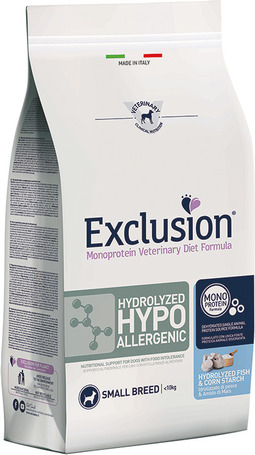 Exclusion Dog Hydolized Hypoallergenic Fish & Corn Starch Small