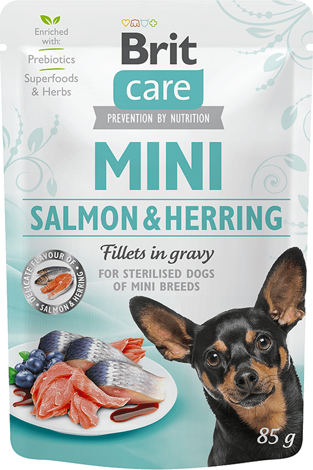Brit Care Mini Salmon & Herring Sterilised 85 g