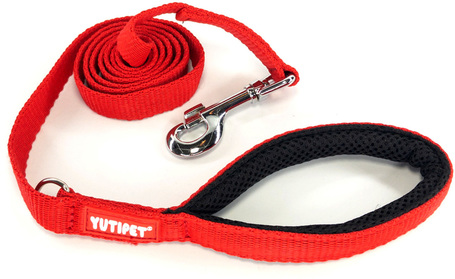 Yutipet póráz párnázott markolattal, D-karikával