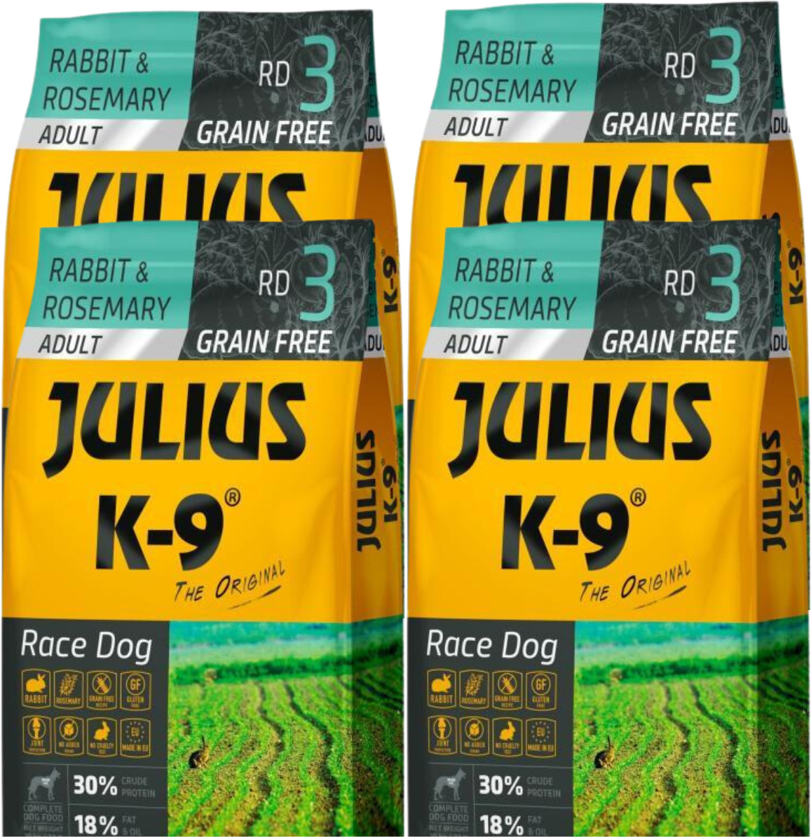 Julius-K9 GF Race Dog Adult Rabbit & Rosemary - zoom
