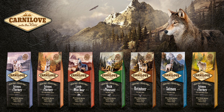 Most 1.5 kg ajándékba egyes 12 kg-os CarniLove tápokhoz!