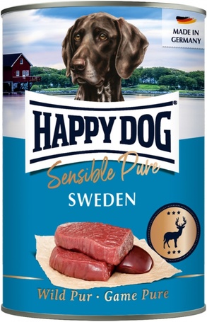 Happy Dog Pur Sweden - Tiszta vadhúsos konzerv | Egyetlen fehérjeforrás