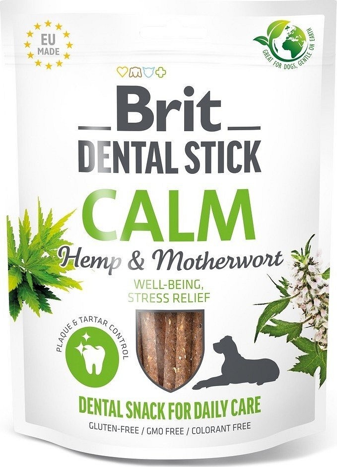 Brit Dental Stick Calm cu canepa si talpa-gastei