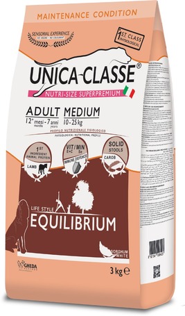 Unica Classe Adult Medium Equilibrium | Táp közepes testméretű, átlagos aktivitású kutyáknak