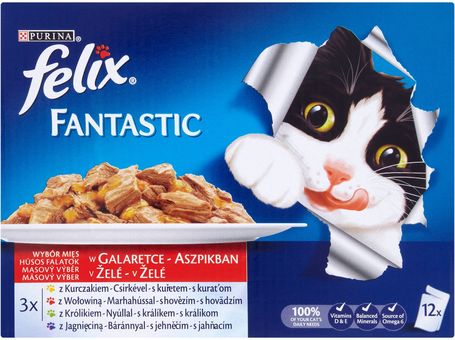 Felix Fantastic Házias Válogatás - Aszpikos macskaeledel