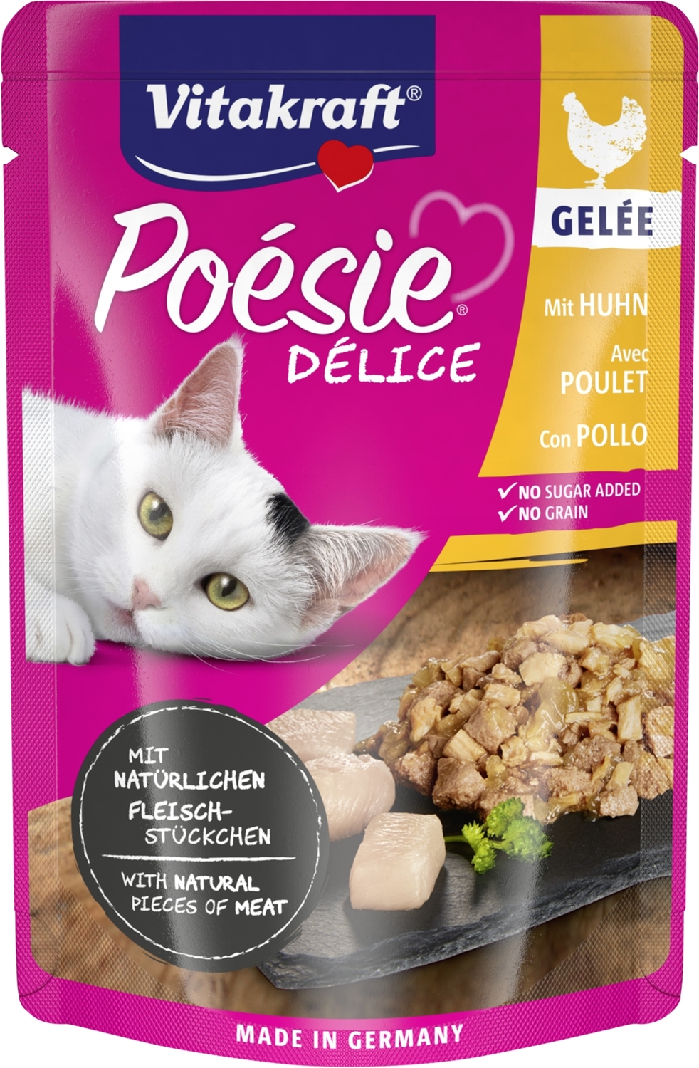 Vitakraft Poésie Délice Chicken Gelée hrană umedă în aspic pentru pisici