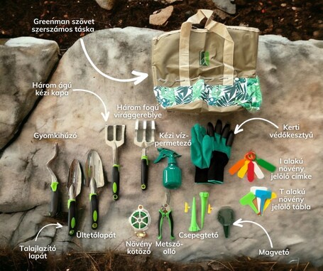 Greenman Arzenál kerti szerszámkészlet