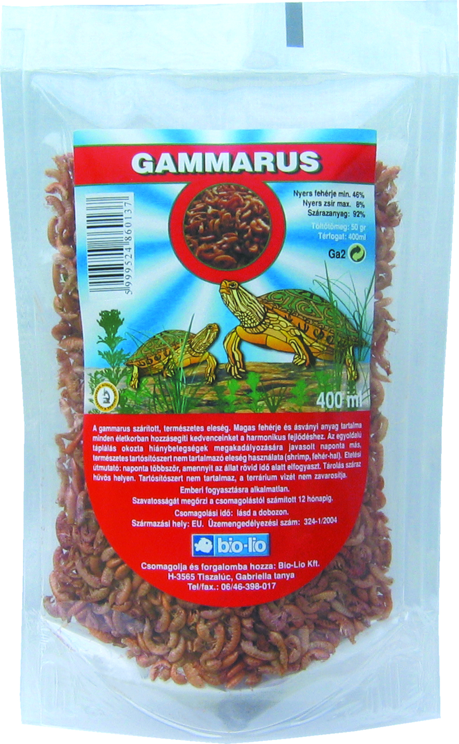 Bio-Lio Gammarus hrană pentru broscuţe testoase - zoom